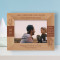 What A Father Says To His Children Is Not Heard By The World Personalized Wooden Frame-7" x 5" Brown Horizontal