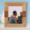 What A Father Says To His Children Is Not Heard By The World Personalized Wooden Frame 8" x 10" Brown (Vertical)