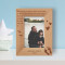 Becoming A Dad Means You Have To Be A Role Model For Your Son And Be Someone He Can Look Up To Personalized Wooden Frame 4" x 6" Brown (Vertical)