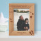 Becoming A Dad Means You Have To Be A Role Model For Your Son And Be Someone He Can Look Up To Personalized Wooden Frame 5" x 7" Brown (Vertical)
