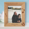 Becoming A Dad Means You Have To Be A Role Model For Your Son And Be Someone He Can Look Up To Personalized Wooden Frame 8" x 10" Brown (Vertical)