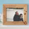 Becoming A Dad Means You Have To Be A Role Model For Your Son And Be Someone He Can Look Up To Personalized Wooden Frame-10" x 8" Brown Horizontal