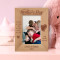 Happy Mother's Day Personalized Wooden Frame 4" x 6" Brown (Vertical)