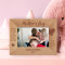 Happy Mother's Day Personalized Wooden Frame-6" x 4" Brown Horizontal