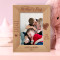 Happy Mother's Day Personalized Wooden Frame 5" x 7" Brown (Vertical)
