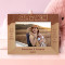 Super Mom To The World Personalized Wooden Frame-7" x 5" Brown Horizontal