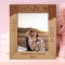 Super Mom To The World Personalized Wooden Frame 8" x 10" Brown (Vertical)