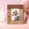 When You Are Looking At Your Mother, You Are Looking At The Purest Love Personalized Wooden Frame 3" x 5" Brown (Vertical)