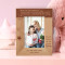 When You Are Looking At Your Mother, You Are Looking At The Purest Love Personalized Wooden Frame 4" x 6" Brown (Vertical)