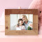 When You Are Looking At Your Mother, You Are Looking At The Purest Love Personalized Wooden Frame-7" x 5" Brown Horizontal