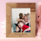 There Is Nothing As Sincere A Mother's Kiss Personalized Wooden Frame 8" x 10" Brown (Vertical)