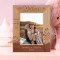 Mother Is The Heartbeat Of The Home Personalized Wooden Frame 5" x 7" Brown (Vertical)
