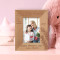 A Mother's Happiness Is Like A Beacon, Lighting Up The Future Personalized Wooden Frame 3" x 5" Brown (Vertical)