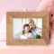 A Mother's Happiness Is Like A Beacon, Lighting Up The Future Personalized Wooden Frame-7" x 5" Brown Horizontal