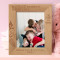 The Loveliest Masterpiece Of The Heart Of God Is The Heart Of A Mother Personalized Wooden Frame 8" x 10" Brown (Vertical)