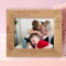 The Loveliest Masterpiece Of The Heart Of God Is The Heart Of A Mother Personalized Wooden Frame-10" x 8" Brown Horizontal