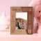 To The World, You Are A Mother, But To Your Family, You Are The World Personalized Wooden Frame 3" x 5" Brown (Vertical)