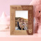 To The World, You Are A Mother, But To Your Family, You Are The World Personalized Wooden Frame 4" x 6" Brown (Vertical)