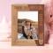 To The World, You Are A Mother, But To Your Family, You Are The World Personalized Wooden Frame 5" x 7" Brown (Vertical)