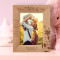 Mother Can Look Through A Child's Eyes & See Tomorrow Personalized Wooden Frame 5" x 7" Brown (Vertical)