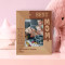 Best Mom Mother Is The Heartbeat Of The Home Personalized Wooden Frame 3" x 5" Brown (Vertical)