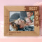 Best Mom Mother Is The Heartbeat Of The Home Personalized Wooden Frame-10" x 8" Brown Horizontal