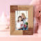 Mother Can Look Through A Child's Eyes & SeA Mother's Hug Lasts Long After She Lets Go Personalized Wooden Frame4" x 6" Brown (Vertical)