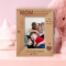 A Mom Is My First Friend, My Best Friend Personalized Wooden Frame 4" x 6" Brown (Vertical)