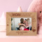 A Mom Is My First Friend, My Best Friend Personalized Wooden Frame-6" x 4" Brown Horizontal