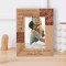 Wish You A Very Happy Anniversary Personalized Wooden Frame 4" x 6" Brown (Vertical)