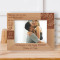 Wish You A Very Happy Anniversary Personalized Wooden Frame-7" x 5" Brown Horizontal