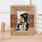 Happy Anniversary Than You For Always Loving Me For Who I Am Personalized Wooden Frame 4" x 6" Brown (Vertical)