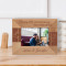 Happy 5th Anniversary I Love You More And More Every Year Personalized Wooden Frame 5" x 3 1/2" Brown Horizontal