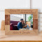 Happy 5th Anniversary I Love You More And More Every Year Personalized Wooden Frame-7" x 5" Brown Horizontal