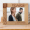 Cheers To Many More Years 35 Years Together Personalized Wooden Frame-10" x 8" Brown Horizontal