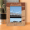 You Can Watch The Clouds Go By Or Fly Above Them Personalized Wooden Frame 5" x 7" Brown (Vertical)