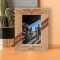 The Engine Is The Heart Of An Airplane But The Pilot Is Its Soul Personalized Wooden Frame 4" x 6" Brown (Vertical)