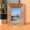 Air Legend Spread Your Wings & Let The Eagle Inside You Fly Personalized Wooden Frame 4" x 6" Brown (Vertical)