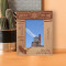 We Do The Impossible Every Day Personalized Wooden Frame 3" x 5" Brown (Vertical)