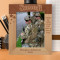 American Soldier Personalized Wooden Frame 8" x 10" Brown (Vertical)