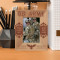 No Man Is A Man Until He Has Been A Soldier Personalized Wooden Frame 3" x 5" Brown (Vertical)