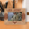 No Man Is A Man Until He Has Been A Soldier Personalized Wooden Frame-6" x 4" Brown Horizontal