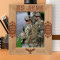 No Man Is A Man Until He Has Been A Soldier Personalized Wooden Frame 8" x 10" Brown (Vertical)