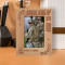 Never Give Up Personalized Wooden Frame 4" x 6" Brown (Vertical)