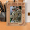 Never Give Up Personalized Wooden Frame 5" x 7" Brown (Vertical)