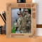 Never Give Up Personalized Wooden Frame 8" x 10" Brown (Vertical)