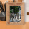 No Man Is A Man Until He Has Been A Soldier Personalized Wooden Frame 5" x 7" Brown (Vertical)