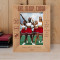 Eat Sleep Cheer Personalized Wooden Frame 5" x 7" Brown (Vertical)