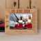 Eat Sleep Cheer Personalized Wooden Frame-7" x 5" Brown Horizontal