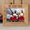 Eat Sleep Cheer Personalized Wooden Frame-10" x 8" Brown Horizontal